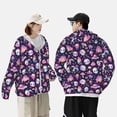 thumbnail image 4 of Balery Skull mushroom space Sudadera ligera de manga larga con capucha y protección solar UPF 50+ para hombre y mujer, ideal para pesca y running-X-Large, 4 of 7