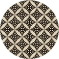 thumbnail image 1 of Ahgly Company Tapis d'Intérieur Lavables en Machine, Ronds, Transitionnels, de Couleur Gris Nuit, Ronds de 8', 1 of 7