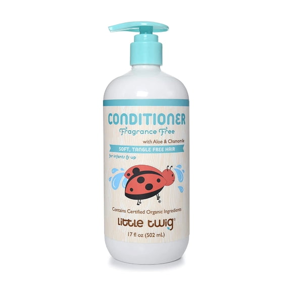 Little Twig All Natural Baby Detangling Conditioner Fragrance Free, Unscented, 17 Ounce