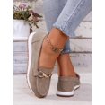 thumbnail image 3 of Mocassins Décontractés pour Femmes avec Décor de Chaîne à Enfiler, 3 of 6