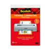 Scotch Thermal Laminating Pouches, 8.5"x 11", 3 mil Thick, 20 Count