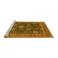 thumbnail image 2 of Ahgly Company Machine Washable Indoor Rectangle Oriental Yellow Industrial Area Rugs, 7' x 10', 2 of 4
