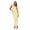 Yellow, variant on Forever 21 Women’s Maxi Dress with Side Ruching Detail and High Neckline, Sleek Fitted Silhouette with Side Slit for Evening and Special Occasions, XS-XL