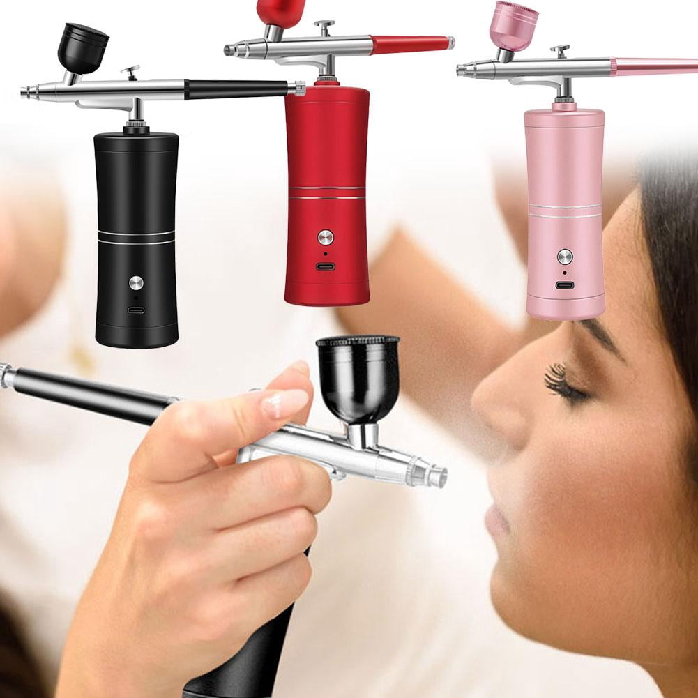Cordless Portable Kit, 0.3mm Fine Nozzle with USB Rechargeable Battery, Adjustable Airflow for Model Painting, Makeup, Cake Decorating & Crafts