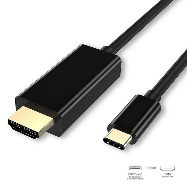 for eksempel heltinde Fortolke 4K USB 3.1 USB-C Type C to HDMI cable HDTV hdmi Adapter for Lenovo MacBook samsung  S8 S9 NOTE8 - Walmart.com