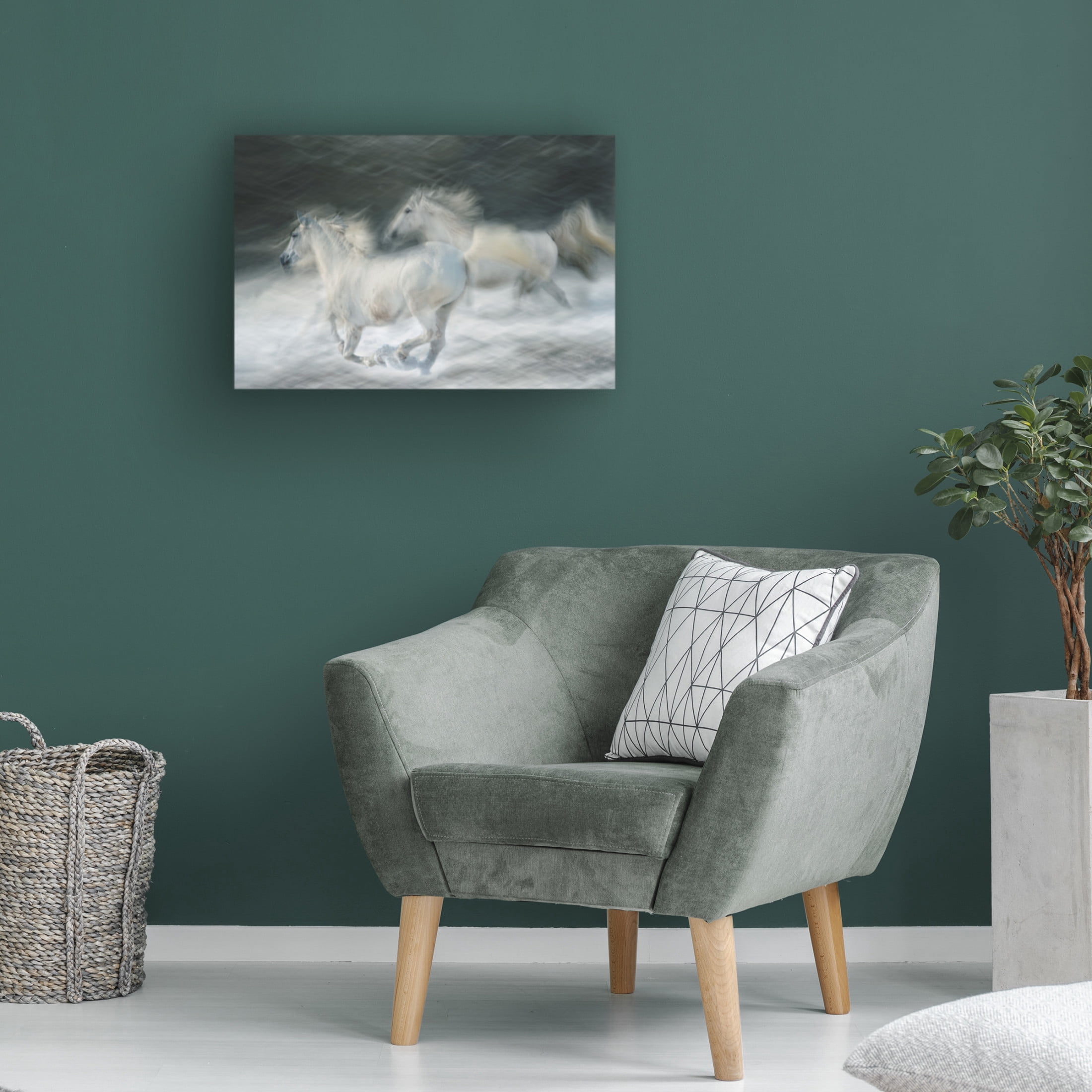 Trademark Fine Art Milan Malovrh Gallop In A Duel Canvas Wall Art