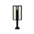 thumbnail image 2 of Lámpara de pared solar para jardín al aire libre | Iluminación LED blanca impermeable para el ambiente del patio | Alimentado por energía solar | Sensor humano | Mando a distancia | ABS | 13,78 x, 2 of 6
