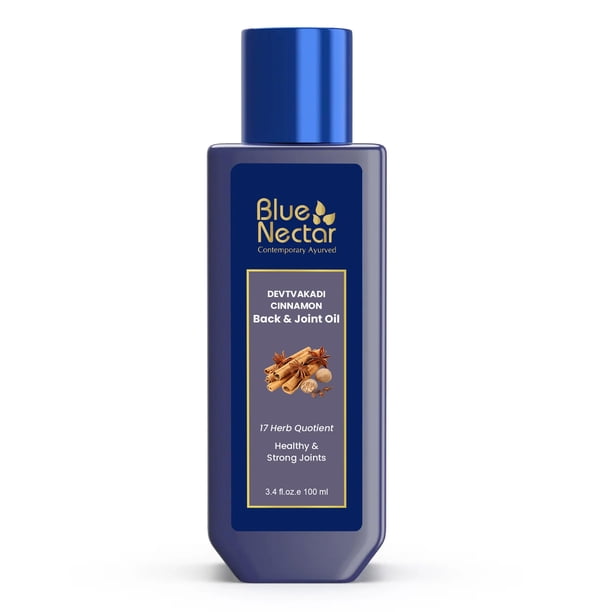 Aceite Corporal Blue Nectar Ayurvédico para Dolor de Espalda y Articulaciones 100 ml
