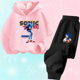 thumbnail image 3 of Conjunto de sudadera con capucha Sonic Tops, ropa para bebés de 2 a 12 años, ropa de abrigo para niños, sudadera de primavera 2024 para niñas, ropa para madres y niños, 3 of 5