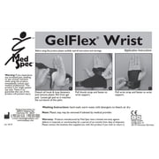 MedSpec GelFlex Wrist Support, Black, Medium Right