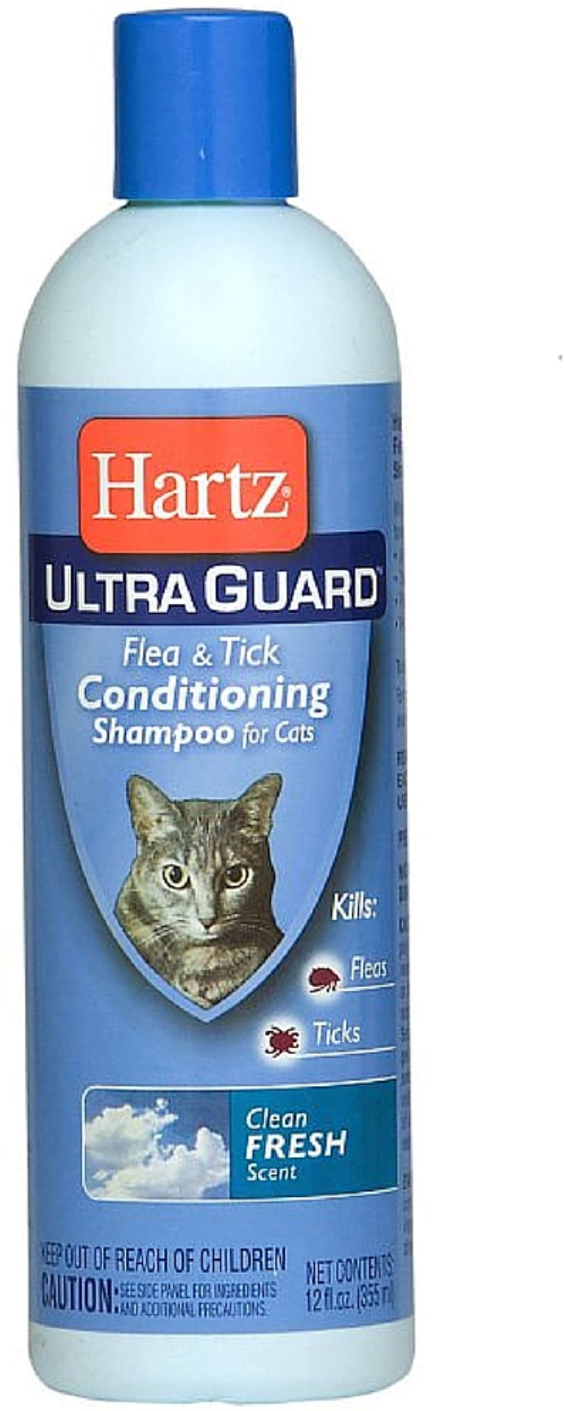 3 Pack Hartz UltraGuard Flea & Tick Conditioning Shampoo for Cats