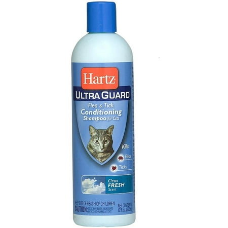 Hartz UltraGuard puces et tiques pour chats Shampooing, Clean Parfum frais 12 oz