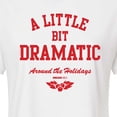 thumbnail image 3 of Mean Girls - Little Bit Dramatic Around Holidays - Juniors Cropped Cotton Blend T-Shirt, 3 of 5