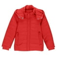 thumbnail image 3 of OGLCCG Quilted Puffer Jacket for Girls Full Zip Long Puffer Coat with Pockets Lightweight Winter Warm Down Jacket with Hood 3-12 Years, 3 of 8