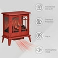 thumbnail image 3 of HOMCOM Freestanding Electric Fireplace 25” x 28.5” 1400W Indoor Fireplace, 3 of 9