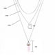 thumbnail image 1 of Bohemia Style Alloy Three-layer Necklace Moon Pink Crystal Pendant Women Dress Accessories, 1 of 5