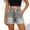Gray, variant on BUIGTTKLOP Womens Jean Shorts Soft Elastic Waist Summer Casual Denim Short Pants with Pockets
