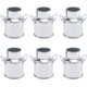 thumbnail image 1 of 6 minijarrones rústicos galvanizados estilo shabby chic, pequeños cubos de metal para casa de muñecas, flores, plantas, jarrones, latas de leche, recipientes para dulces., 1 of 6