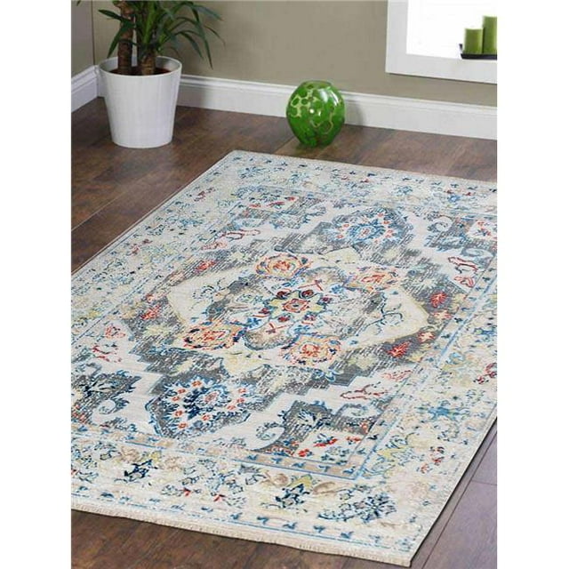 Rugsotic Carpets USM00071C0000A15 8 x 10 Pieds Machine à Tisser Croisée Tissé Polyester Turc Zone Orientale Tapis - Multicolore