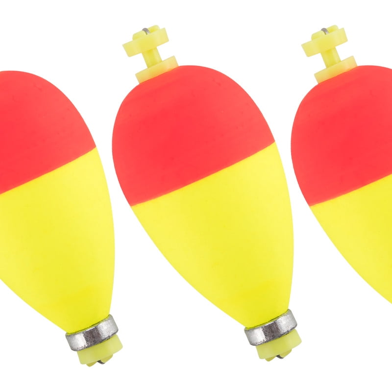 10pcs Fishing EVA Foam Floats Weighted Snap-on Bobbers Pear Shape Frewater