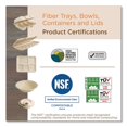 thumbnail image 3 of World Centric BO-SC-16-LFS 7.4 in. x 7.4 in. x 1.9 in. 16 oz. Paper Fiber Bowls - Natural (500/Carton), 3 of 5