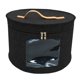 thumbnail image 1 of Caja para guardar sombreros, organizador de sombreros, para mujeres y hombres, para viajes, con tapas redondas. Negro 33x26cm, 1 of 9