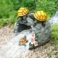 thumbnail image 4 of 2 Pcs Solar Turtle Gutter Downspout Extension Statue with LED Light Resin Outdoor Decor for Garden Yard Patio Rainwater Drainage Automatic Night Light Waterproof, 4 of 9