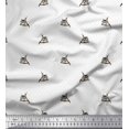 thumbnail image 1 of Soimoi Cotton Cambric Fabric Dot & Owl Bird Decor Fabric Printed Yard 42 Inch Wide, 1 of 3