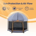 thumbnail image 3 of Pamo Babe Outdoor Baby Playpen, Portable, Lightweight, Toddler Playard Canopy and Travel Bag - Grey, 3 of 11