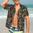 thumbnail image 7 of Susaid Mushroom Garnish Print Hawaiian Shirts for Men Women,Hawaiian Summer Short-Sleeve Casual Relaxed-Fit Button-Down,Large, 7 of 7
