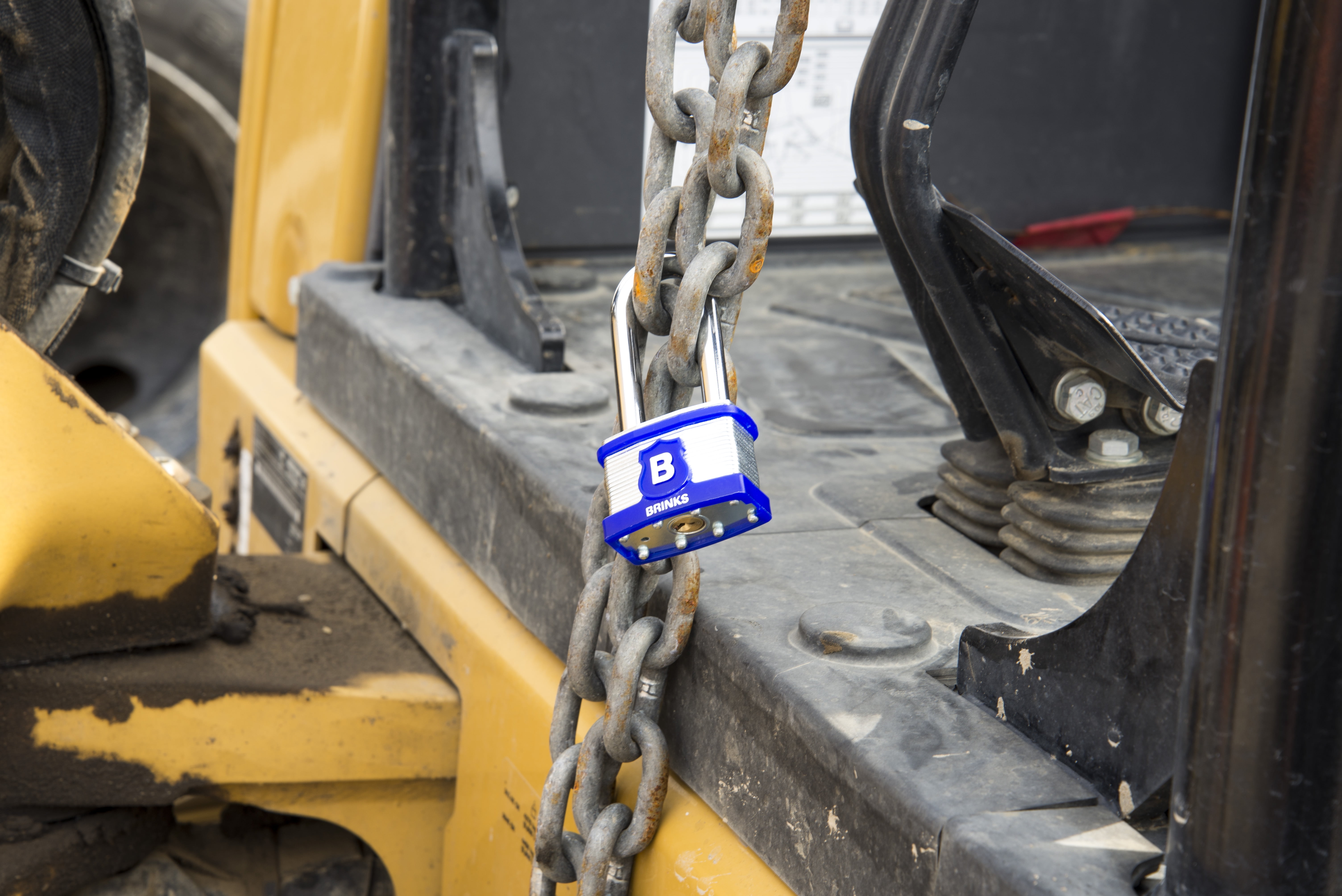 (4 pack) Brinks Laminated Steel 50mm Keyed Padlock with 2 7/16in Shackle, 2 pack