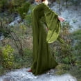 thumbnail image 2 of LINMOUA Women Fall Winter Gothic Retro Solid Long Sleeve Ball Gowns Maxi Dress, 2 of 6