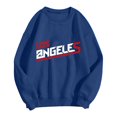 thumbnail image 1 of PENGXIANG Femmes Mode Sweat à Capuche Sweat-Shirt Col Rond Pull Lettre Imprimé Sweat-Shirt, 1 of 3