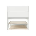 thumbnail image 4 of Hadley Twin XL Wood Platform Bed with Panel Footboard & Twin XL Trundle in White, 4 of 5