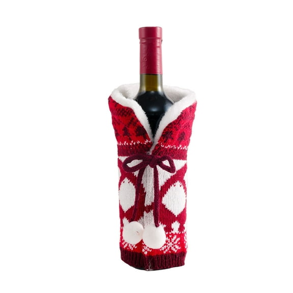 Vikakiooze 2022 Red Wine Bottle Cover Bags Snowman Santa Claus Christmas Decoration Table Xmas Christmas Decorations