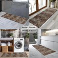 thumbnail image 2 of Brown and Black Leopard Print Kitchen Rug Mat,Kitchen Runner Rugs Non Skid Washable,Decorative Kitchen Floor Mats for Kitchen,Sink,Laundry,17"X47", 2 of 5
