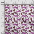 thumbnail image 2 of oneOone Cotton Silk Purple Fabric Christmas Fabric For Sewing Printed Craft Fabric By The Yard 42 Inch Wide, 2 of 5