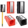 thumbnail image 6 of Carpenter Pencil Sharpener, 2 Pack Manual Woodwork Pencil Cutter for Construction, Portable Sharpener for Lumber Crayons, Red+Black, 6 of 6