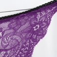 thumbnail image 4 of Braguitas de encaje de para mujer, ropa interior hipster, ropa interior M púrpura Colcomx Braguitas de encaje de bikini para mujer, 4 of 8
