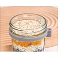 thumbnail image 5 of Frascos de Vidrio para Avena Nocturna con Tapas y Cucharas 12 Oz Herméticos para Preparación de Comidas Yogur Ensaladas Frutas, 5 of 5