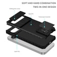 thumbnail image 4 of ELEHOLD Case for Google Pixel 9/9 Pro, Shockproof Full Body Case Built in Slide Camera Lens Cover & Invisible Kickstand,Black, 4 of 11