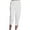 White, variant on Plebaso Cotton Linen Cropped Pants for Women Elastic Waist Casual Pants Plain Summer Lightweight Capris