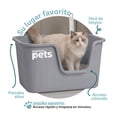 thumbnail image 2 of Arenero Para Gato Caja De Arena Mediano Con Pala Esquimal Pets Color Gris, 2 of 6