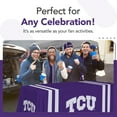 thumbnail image 5 of TCU Horned Frogs 6' College Sports Printed Table Throw - NCAA Licensed - Polyester Draped - School Tablecloth (Purple, White), 5 of 5
