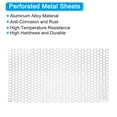 thumbnail image 3 of Uxcell 11.81" L x 15.75" W Perforated Metal Sheets, 20Ga 3/8" Hole Aluminum Alloy, 3 of 6
