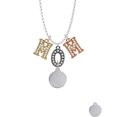 thumbnail image 2 of Delight Jewelry Stainless Steel Disc Multi-Colored Crystal Mom Charm Necklace, 2 of 5