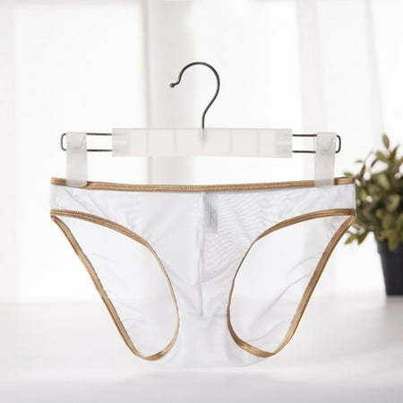 New Sexy Men's See-through Briefs Sheer Pouch Underwear Panties ...