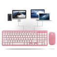 thumbnail image 4 of Wireless Mouse Keyboard Set Office Keyboard Wireless Mouse Gaming Game Keyboard Wireless for Notebook Computer 3-Speed Micro Receiver(Wireless Pink Set ), 4 of 9