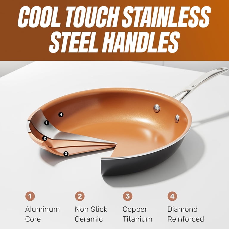 Gotham Steel 12-Piece Ceramic Non-Stick Cookware Set photo 2