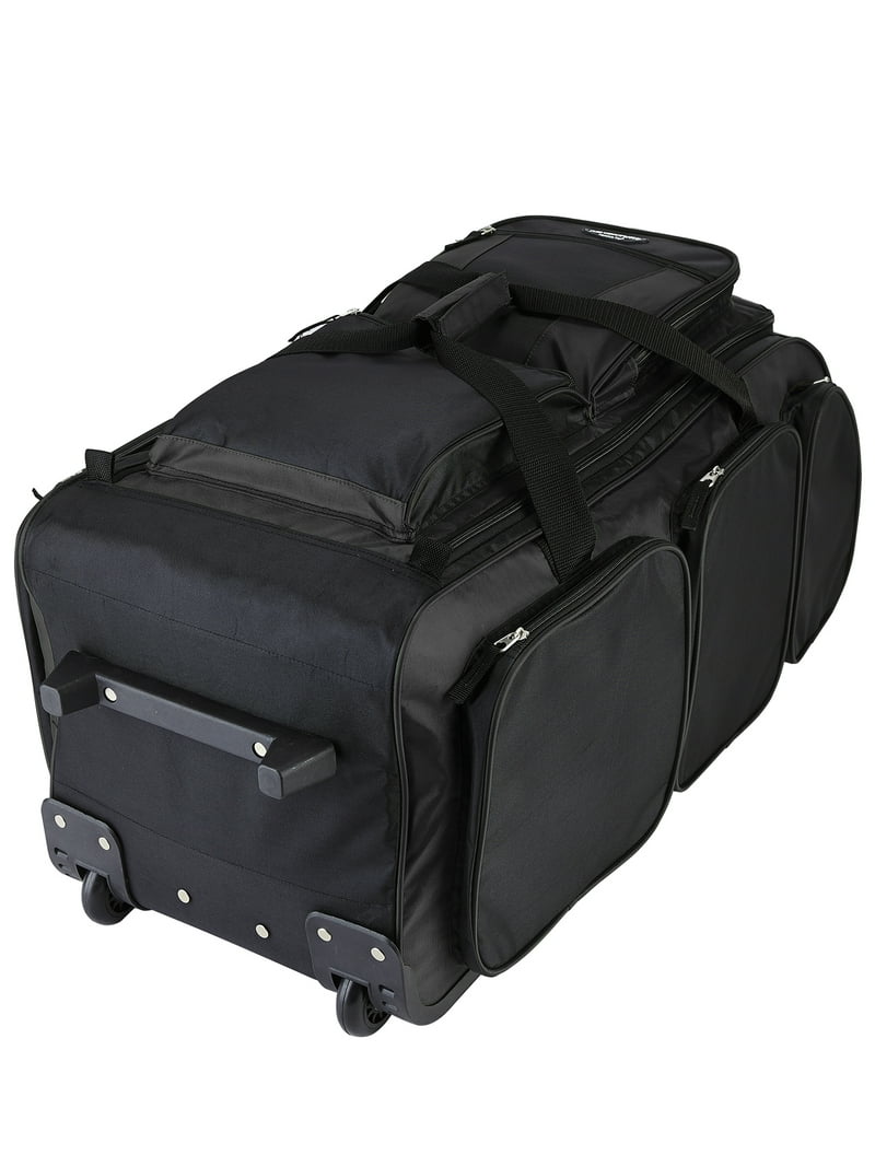 30 multi-pocket rolling duffel bag brand travelers club Adventure Travel Bag, Black, 22-Inch this bag will stand straight in the upright position TRAVELERS CLUB XPEDITION 30" MULTI-POCKET